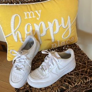 All white Nike Air Force 1